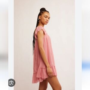 Free People Pink Mini Dress